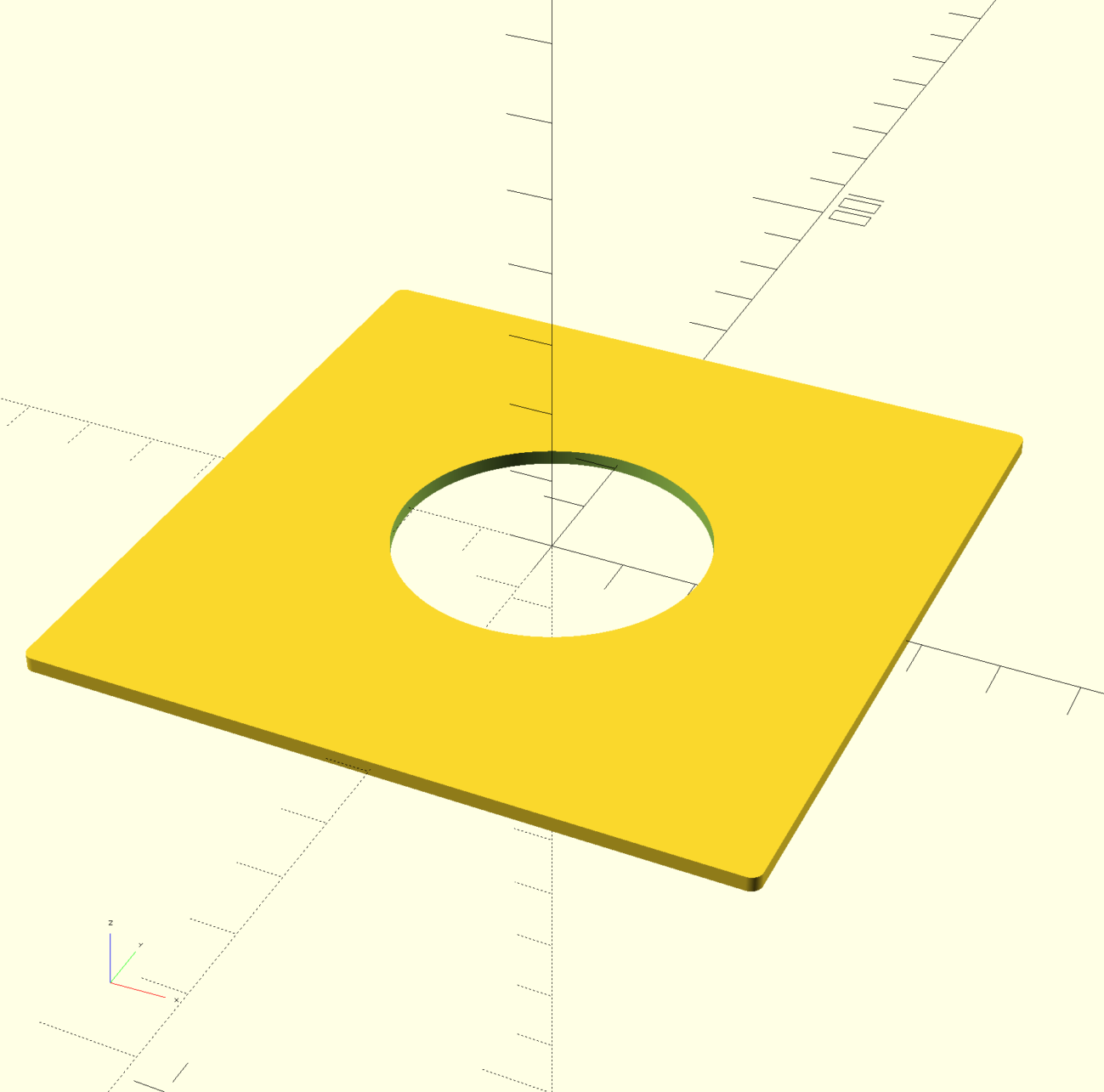 OpenSCAD: minkowski Funktion für runde Ecken erklärt
